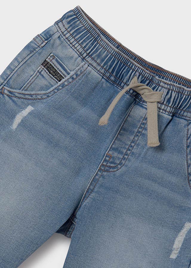 Chlapčenské nohavice riflové krátke - MYRL - denim