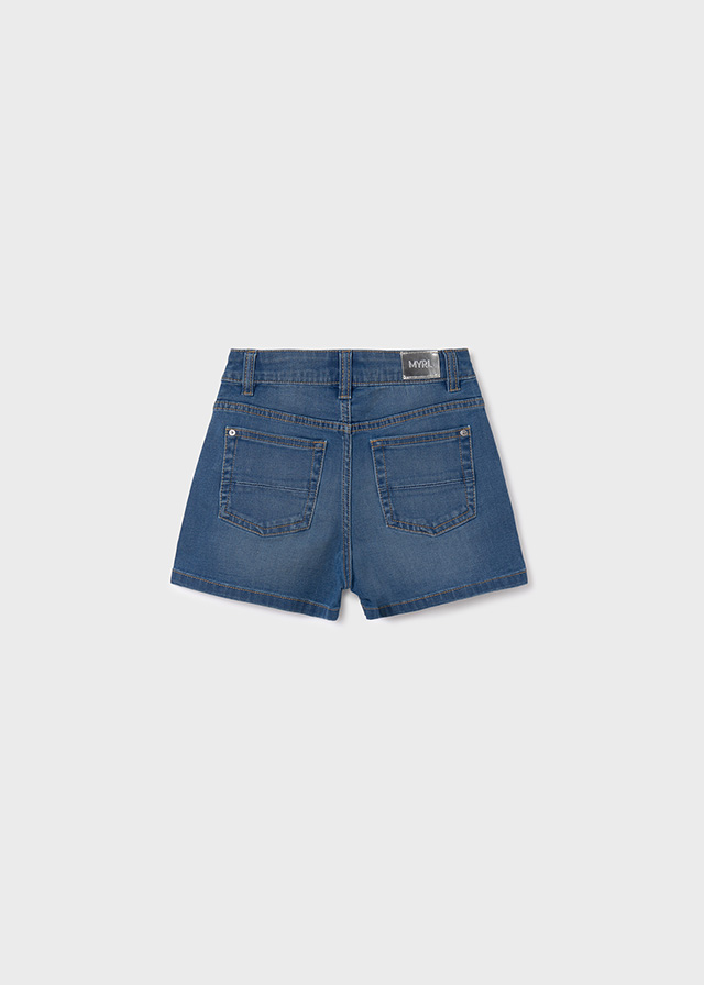 Dievčenské nohavice riflové krátke - MYRL - Girl Denim Shorts Ecowash