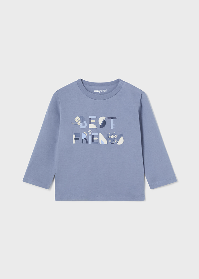 Chlapčenské tričko s dlhým rukávom - MYRL -  Robot Letter T-Shirt