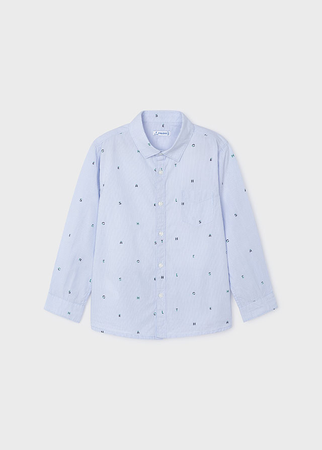 Chlapčenská košeľa s dlhým rukávom - MYRL - Boy Print Shirt