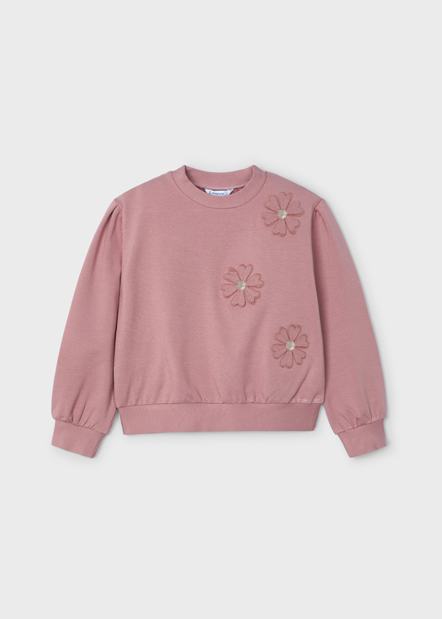 Dievčenská mikina - MYRL - Flower Applique Jumper