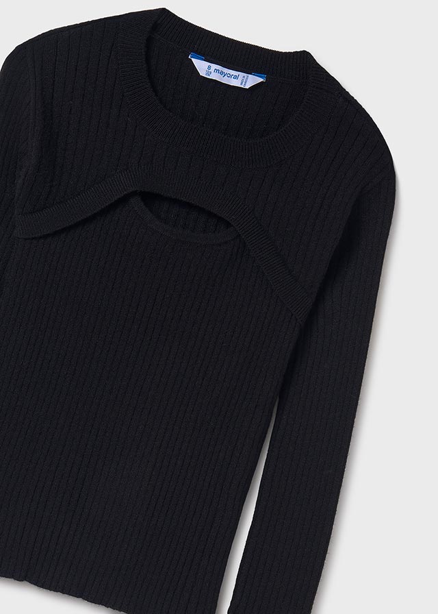 Dievčenské pletené tričko s dlhým rukávom - MYRL - Ribbed Top