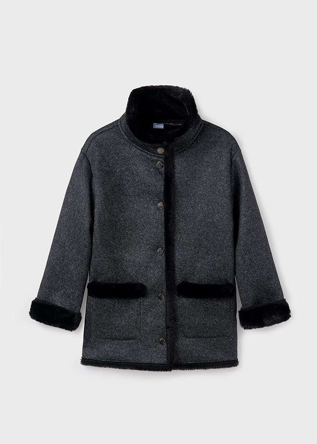 Dievčenský kabát na prechodné obdobie - MYRL - Double Breasted Coat