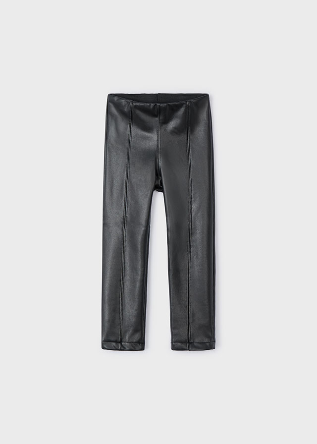 Dievčenské legíny koženkové - Faux Leather Leggings