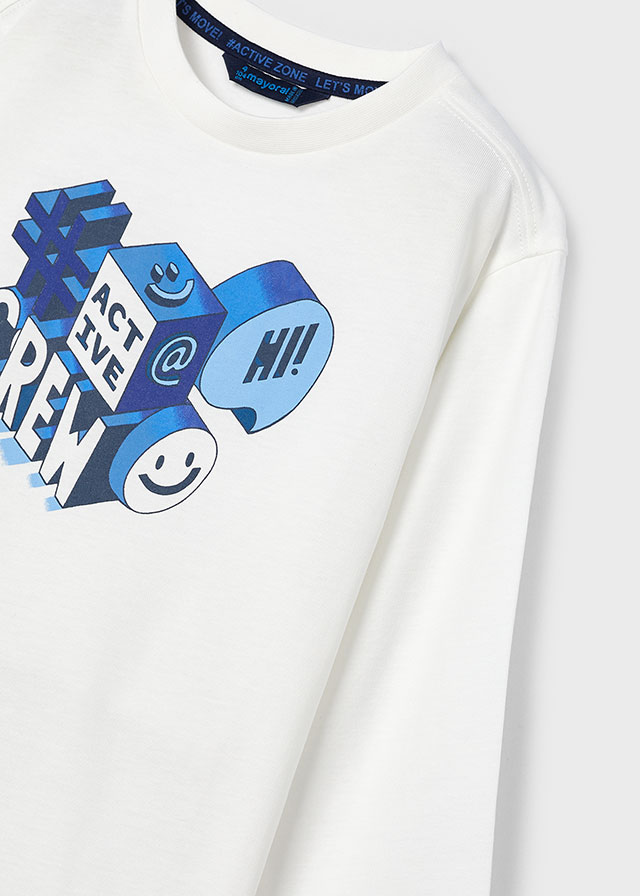 Chlapčenské tričko s dlhým rukávom - MYRL - Interactive QR Game T-Shirt