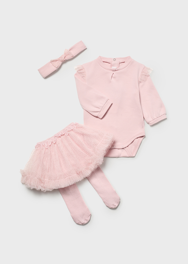 Dievčenská súprava - MYRL - Newborn - 3 Piece Tulle Set