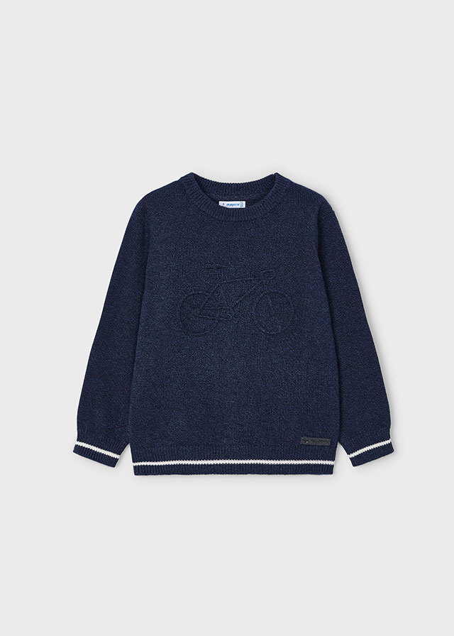 Chlapčenský pulóver - MYRL - Embossed Bike Jumper