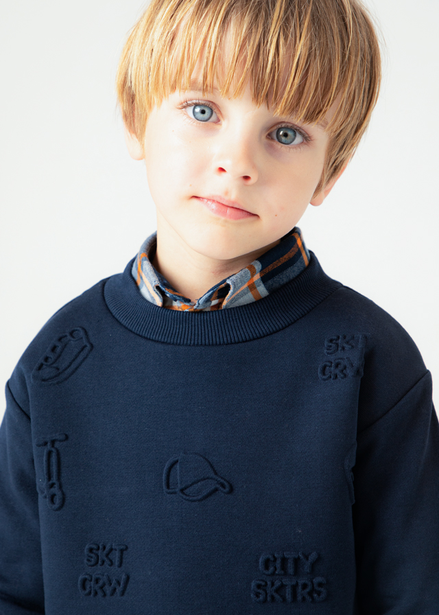 Chlapčenský pulóver - MYRL - Embossed Sweatshirt