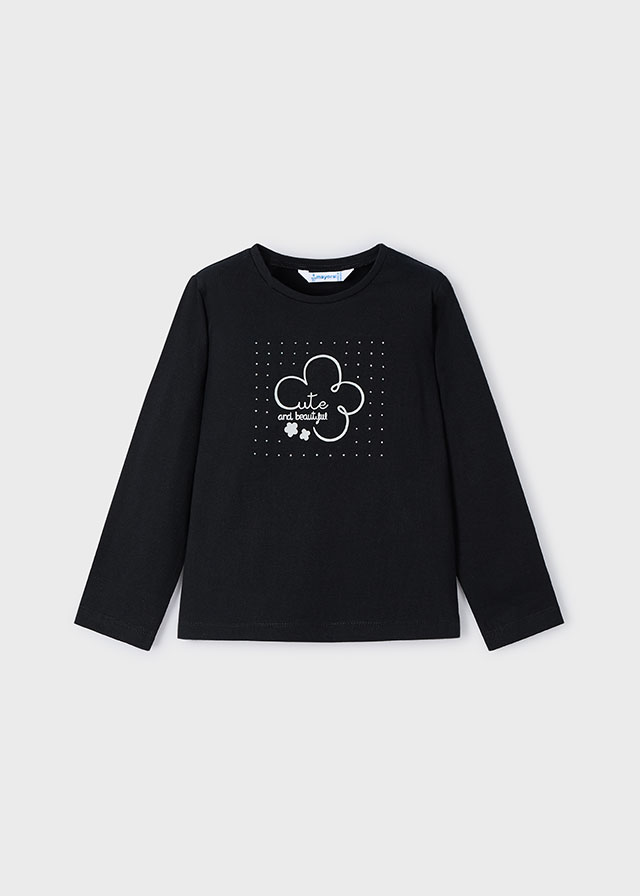 Dievčenské tričko s dlhým rukávom - MYRL - Flower T-Shirt