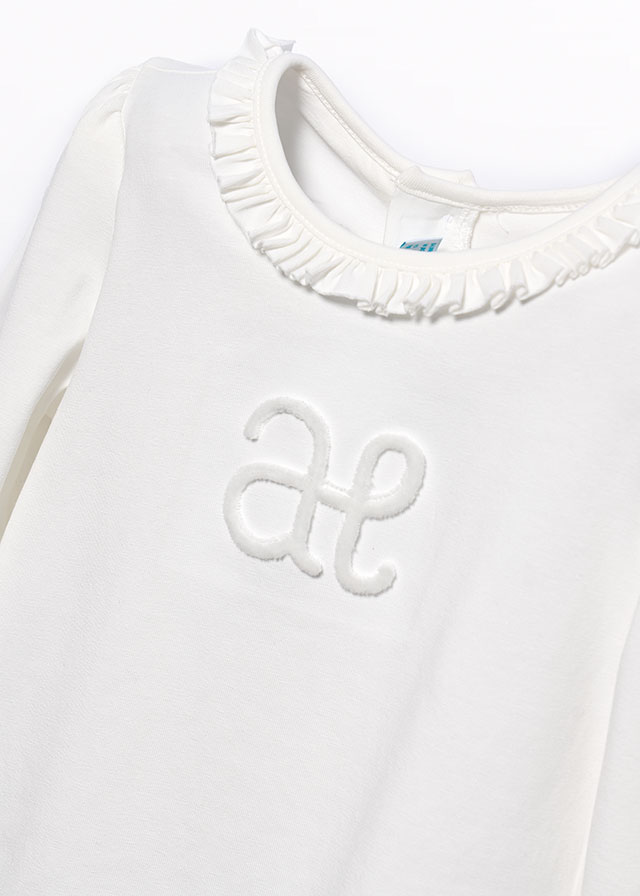 Dievčenské tričko s dlhým rukávom - Abel&Lula - Embroidered Logo T-Shirt