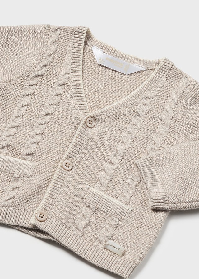 Chlapčenský sveter pletený - MYRL - Newborn Contrast Tricot Cardigan