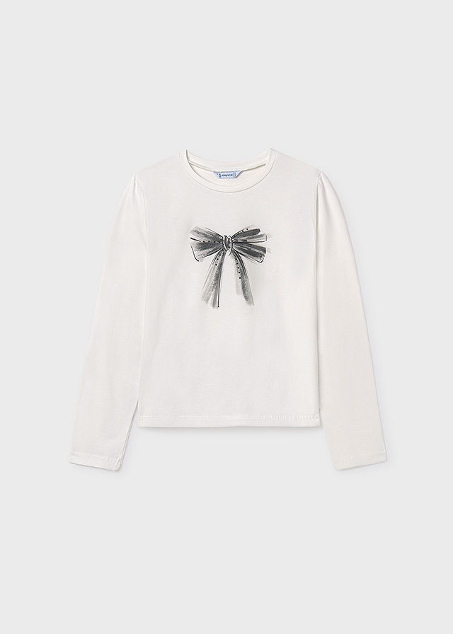 Dievčenské tričko s dlhým rukávom  - MYRL -  Basic Print T-Shirt