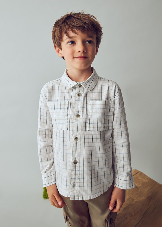 Chlapčenská košeľa s dlhým rukávom - MYRL - check shirt