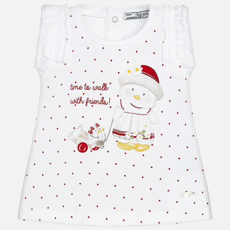 Dievčenské tričko s krátkym rukávom - BG